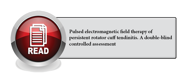 128 - Pulsed electromagnetic field therapy of persistent rotator cuff tendinitis. A double-blind controlled assessment