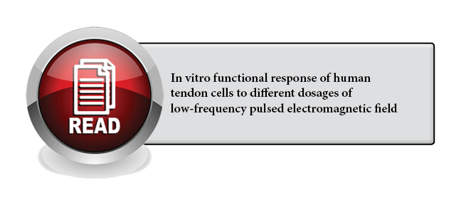 129 - In vitro functional response of human tendon cells to different dosages of low-frequency pulsed electromagnetic field